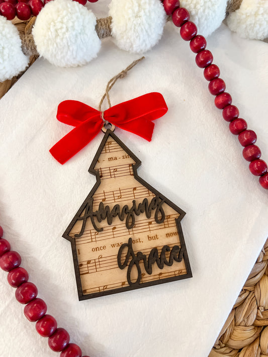 Antique Amazing Grace Ornament