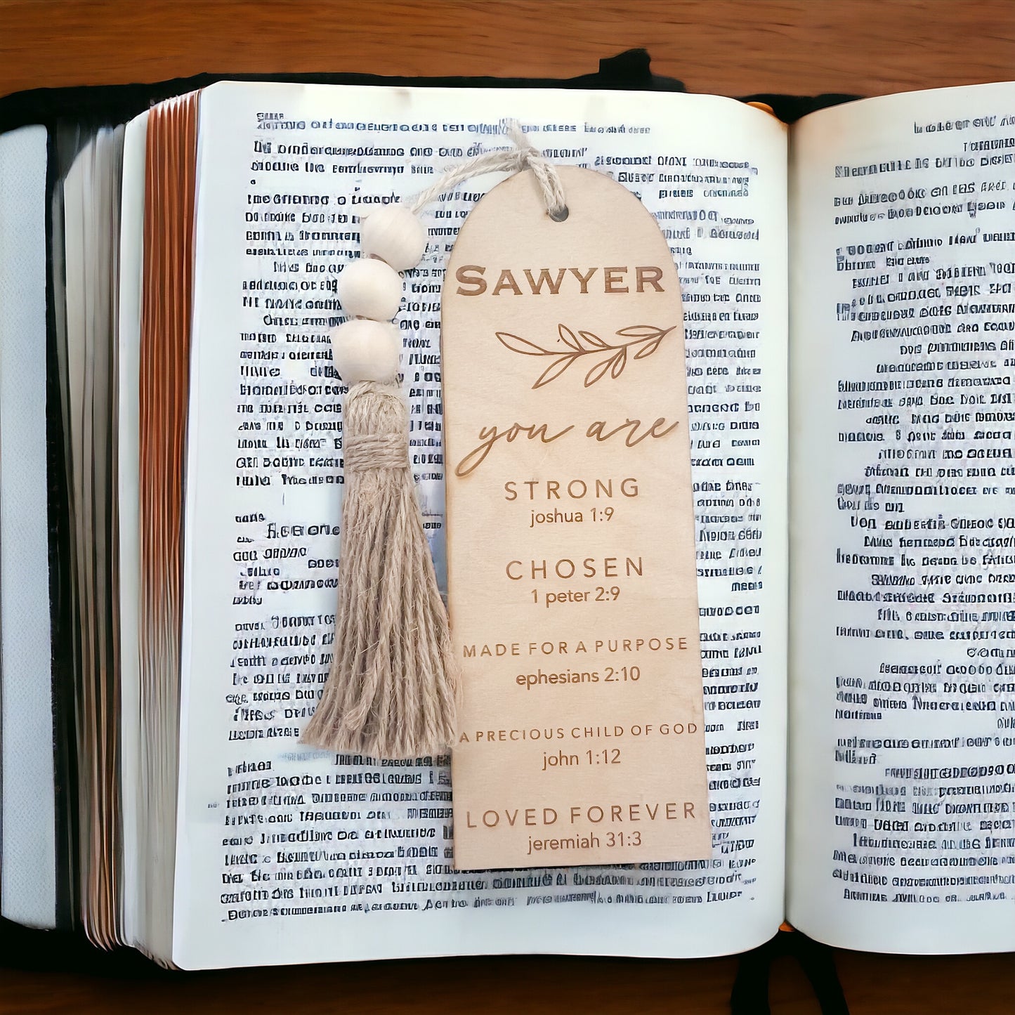 Personalized Verse Bookmark (boy)