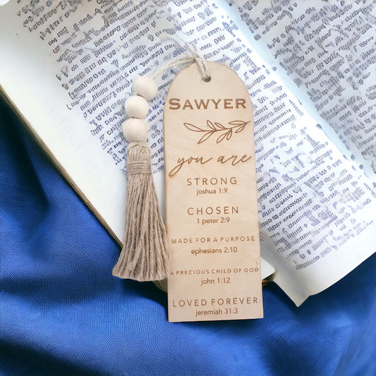 Personalized Verse Bookmark (boy)