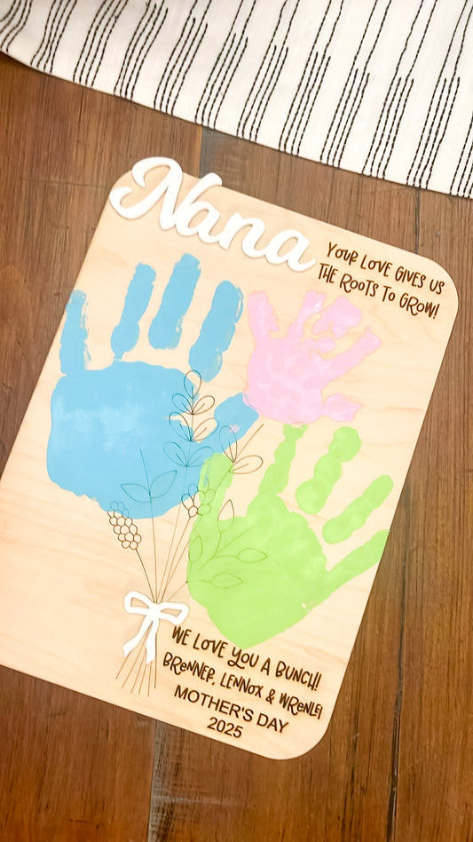 Mother’s Day Bouquet Handprint Board