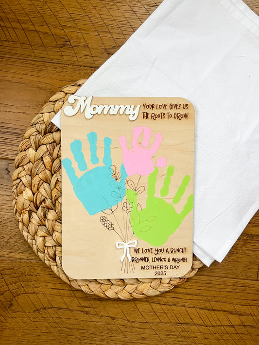 Mother’s Day Bouquet Handprint Board