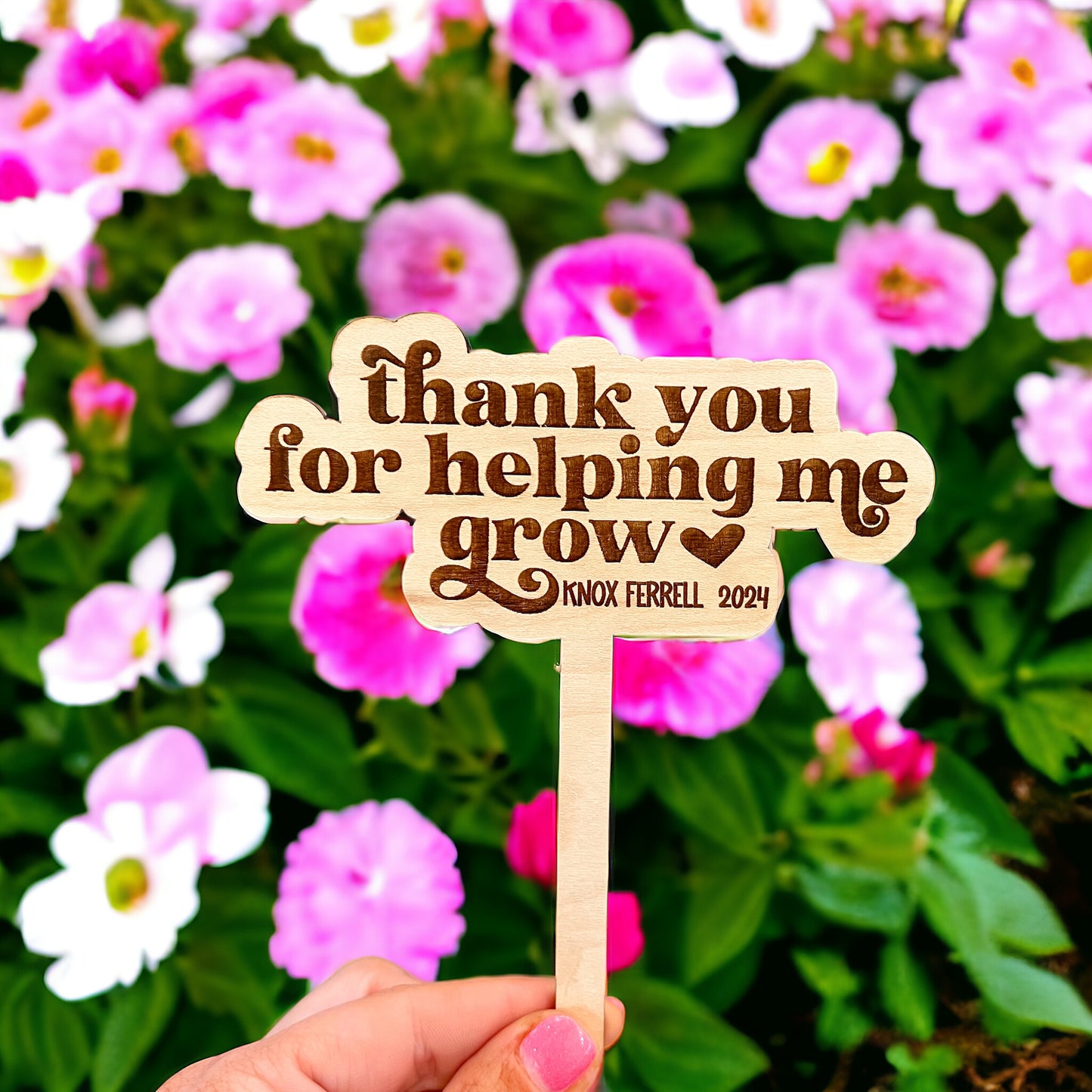 Personalized Teacher Appreciation Plant Stakes