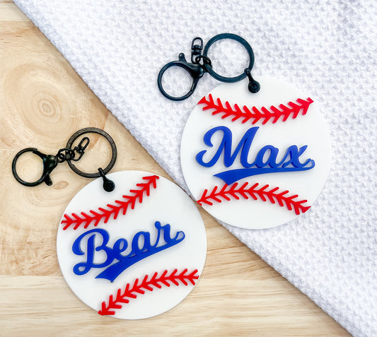 Baseball Bat Bag Tags