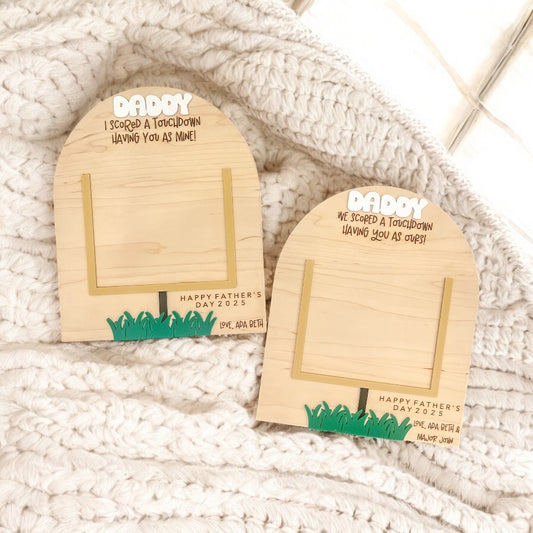 Football Father’s Day Handprint Keepsake Board