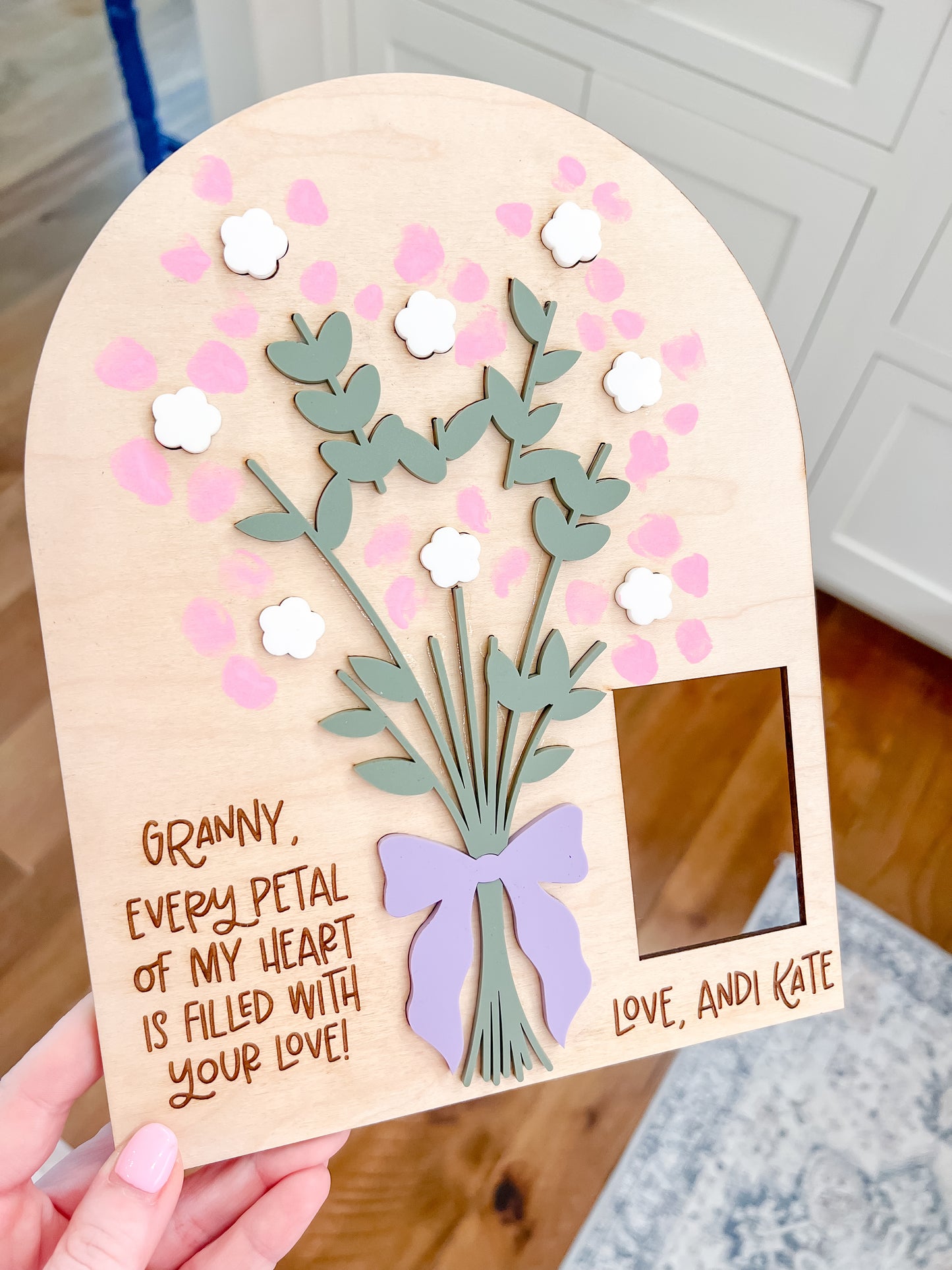 Fingerprint Flower Frame Mother’s Day