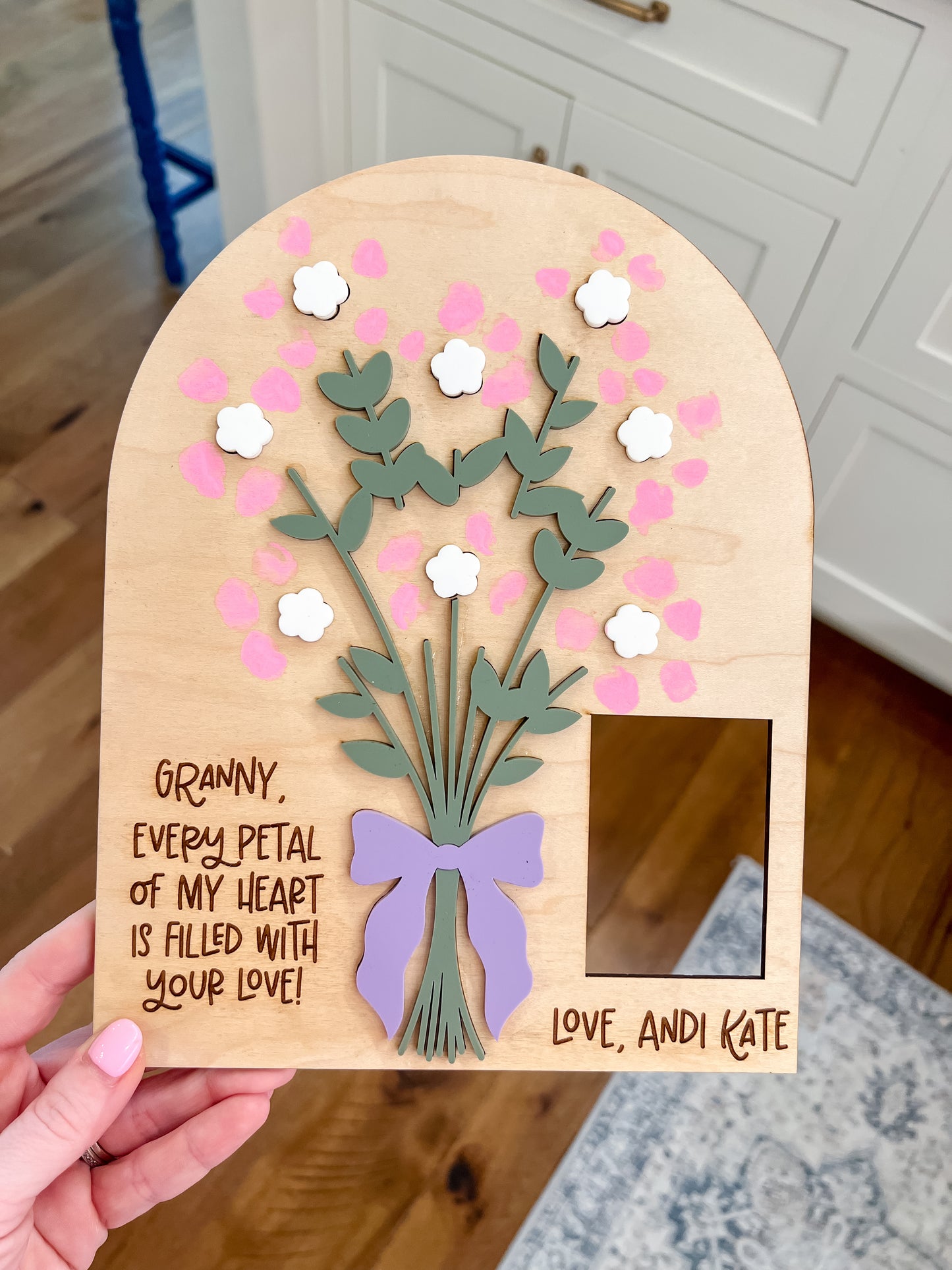 Fingerprint Flower Frame Mother’s Day
