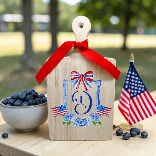 Patriotic Monogram Crest Board
