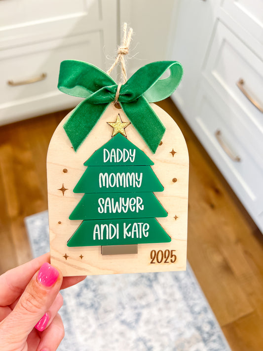 Acrylic Christmas Tree Ornament