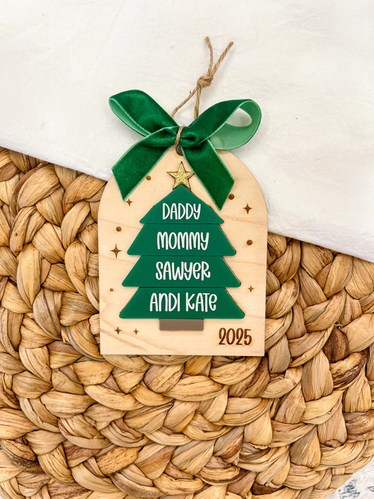 Acrylic Christmas Tree Ornament