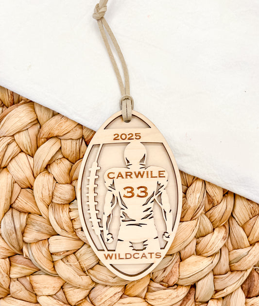 Maple Football Ornament