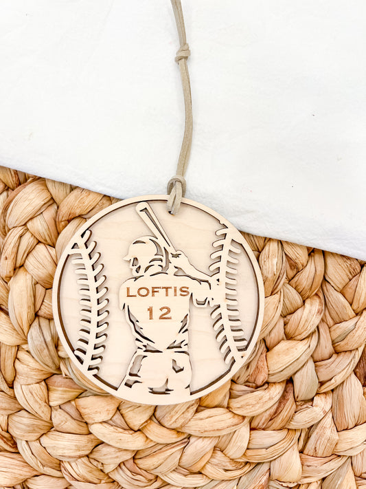 Maple Baseball Ornament