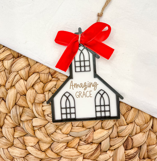 Amazing Grace Church Ornament