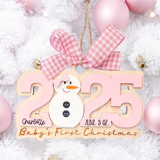 2025 Baby Girl’s First Christmas Ornament