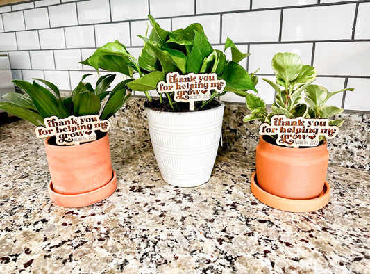 Personalized Teacher Appreciation Plant Stakes