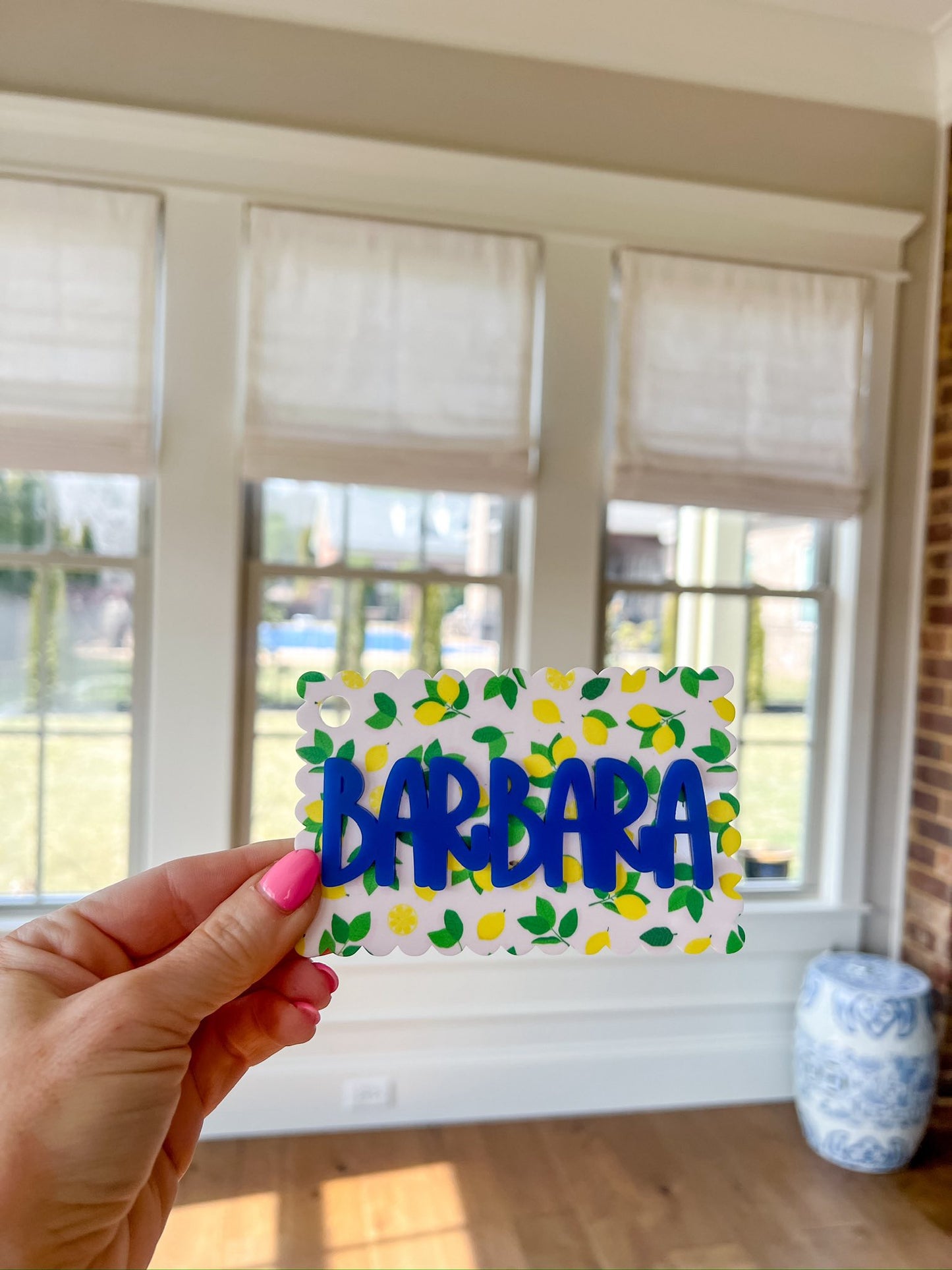 Lemon Backpack Tag